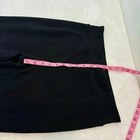 Spanx Micro Rib Knit Control Top Skimmer Leggings in Black Pants Women's Size XL - Picture 10 of 12